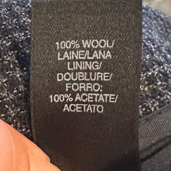 Liz Claiborne 100% Wool Pleated Tweed Trousers/Pants 10 Classic Office Workwear - Picture 8 of 16